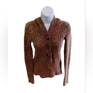 Arizona Jean Company Tan Cable Knit Cardigan